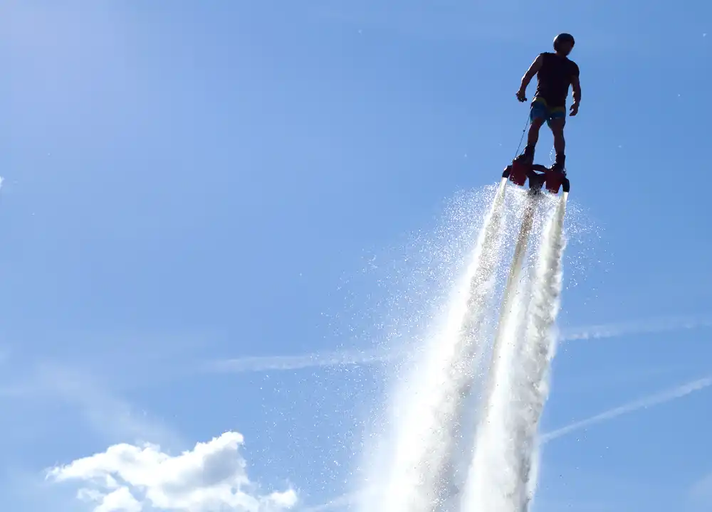 Flyboarden op Aruba