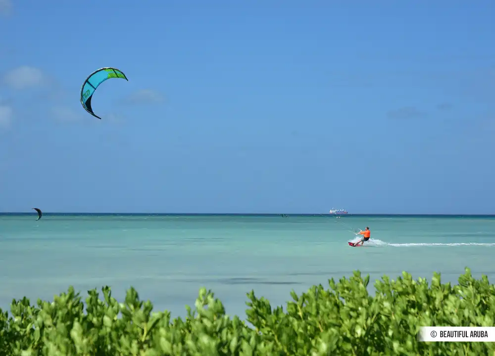 Kitesurfen op Aruba