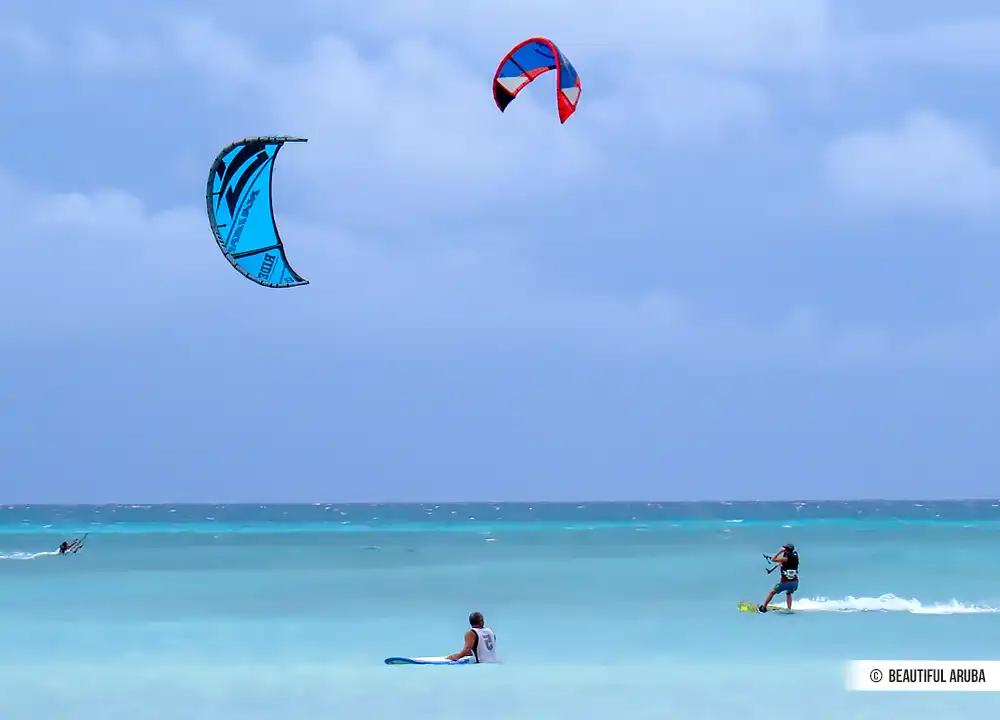 Kitesurfen op Aruba