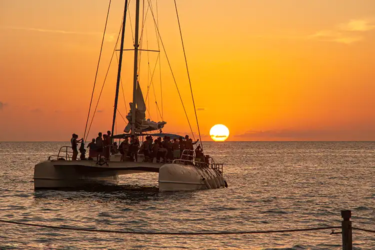 Sunset Catamaran tocht op Aruba