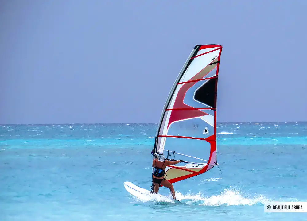 Windsurfen op Aruba