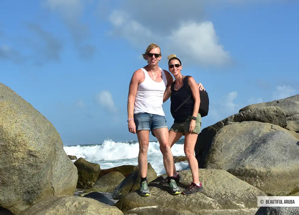 Karin en Frank bij California Point Aruba